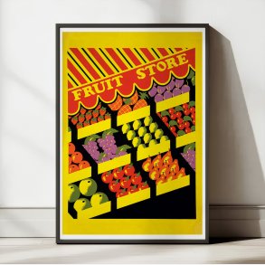 Frugtbutik 1936 - Vintage plakat