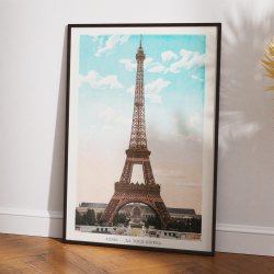 Eiffeltrnet i Paris - vintage plakat