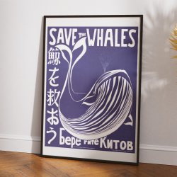 Save the Whales - miljplakat - 1973