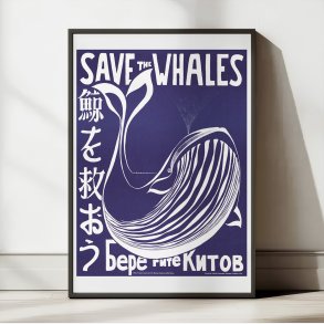 Save the Whales - miljplakat - 1973