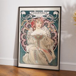 F. Champenois - Mucha - Vintage plakat