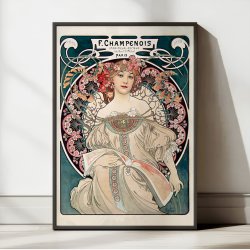 F. Champenois - Mucha - Vintage plakat