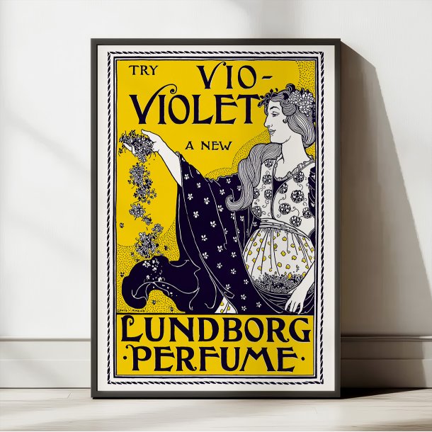 Vio-Violet parfume - Louis Rhead - 1890