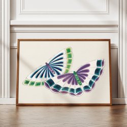 Sommerfugl - japansk trsnit - Kamisaka Sekka - 1904