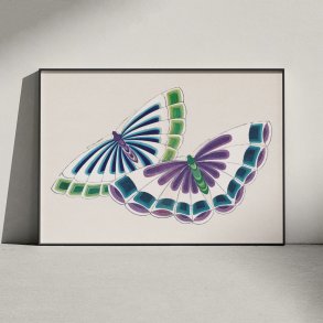 Sommerfugl - japansk trsnit - Kamisaka Sekka - 1904