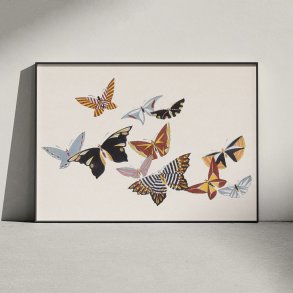 Japansk sommerfugl - Kamisaka Sekka - 1904