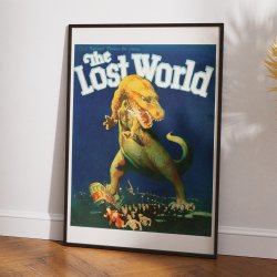The Lost World 1925 - Filmplakat med dinosaur