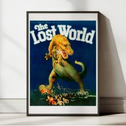 The Lost World 1925 - Filmplakat med dinosaur