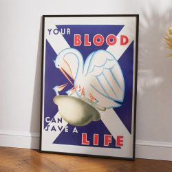 Bloddonor 1944 - Vintage reklame