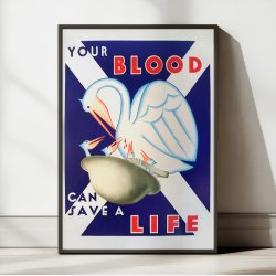 Bloddonor 1944 - Vintage reklame