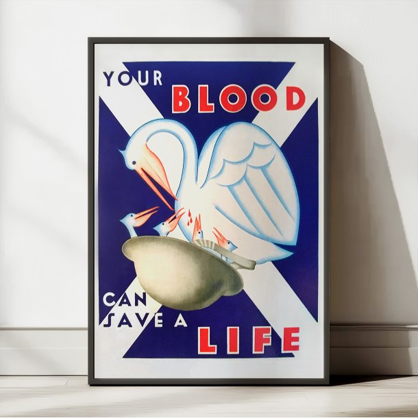 Bloddonor 1944 - Vintage reklame