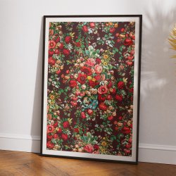 Chintz mnster - blomstermotiv - 1850'erne