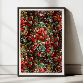 Chintz mnster - blomstermotiv - 1850'erne