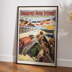 Indianapolis Motor Speedway - reklameplakat - 1909