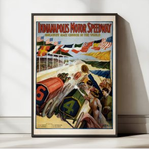 Indianapolis Motor Speedway - reklameplakat - 1909