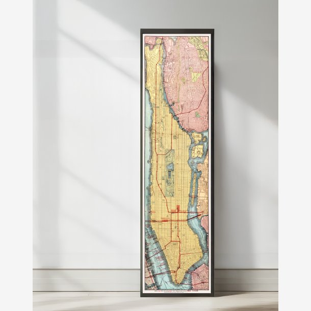 Manhattan 1908 - Transit Map - 45172 cm