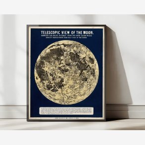 Mnens overflade - stjernekort - 5568 cm