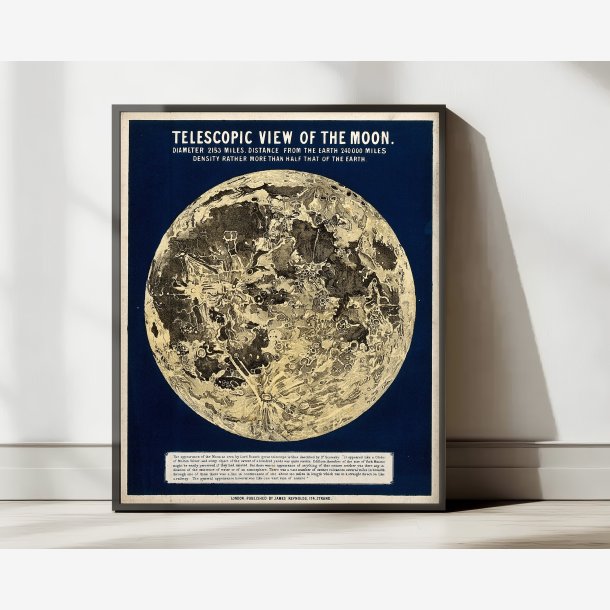 Mnens overflade - stjernekort - 5568 cm