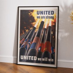 United We Are Strong 1945 - Plakat