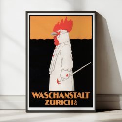 Waschanstalt Zrich 1905 - Vintage plakat