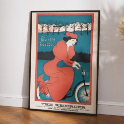 The New York Recorder 1895 - Cykelplakat