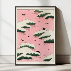 Pink Sky - japansk mnsterillustration