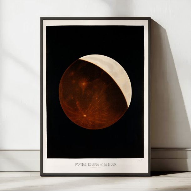 Delvis mneformrkelse - E.L. Trouvelot - 1881