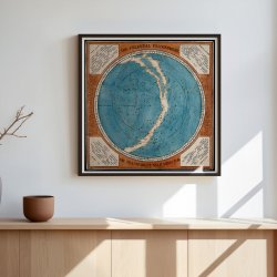 Planisfre - stjernekort - vintage astronomi