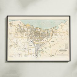 Aalborg Kbstad og Omegn 1900 - Kort