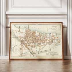 Situationskort over Aalborg Kjbstad 1885 - Kort