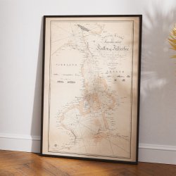 Farvandet Kullen Falsterbo 1830 - Kort