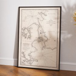 resund Sundet Danmark Sverige 1804 - Kort