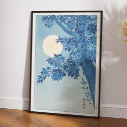 Blomstrende kirsebr i mneskin 1932 - Plakat