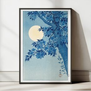 Blomstrende kirsebr i mneskin 1932 - Plakat