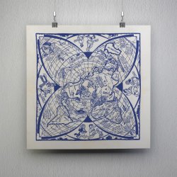 Verdenskortet 1941 - Kvadratisk plakat