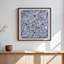 Verdenskortet 1941 - Kvadratisk plakat