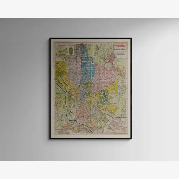 Kort over Madrid 1934 - Bykort - 5062 cm