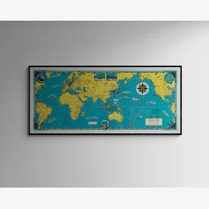 2. Verdenskrig Atlas 1945 - Verdenskort - 12052 cm