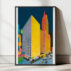 Sheraton-Chicago Hotel 1960 - Vintage plakat